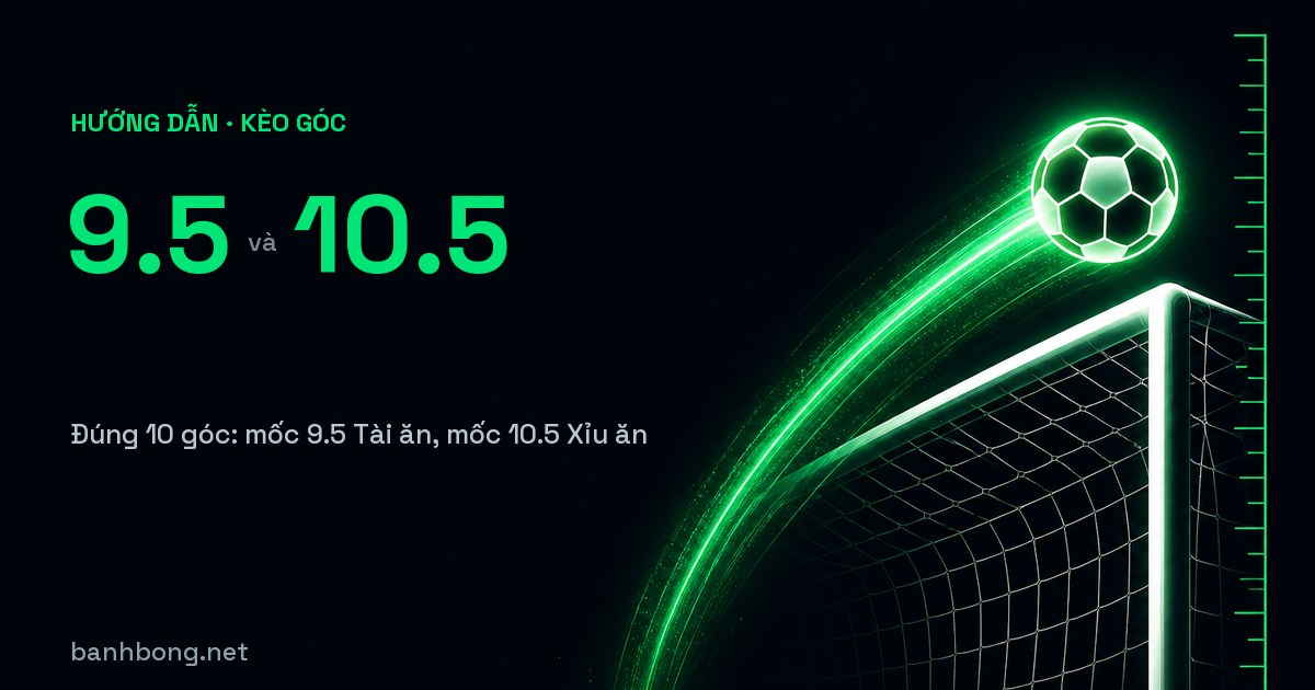 Kèo Góc 9.5 Và 10.5 Khác Nhau Chỗ Nào?